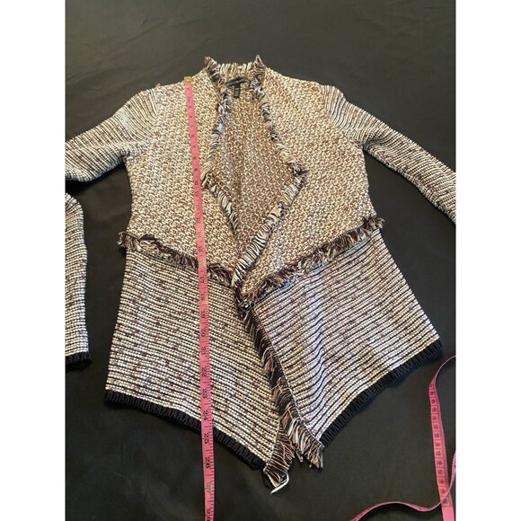 White House Black Market Multicolor Cardigan Sweater SZ XSP Waterfall Office - Picture 5 of 7